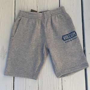 Boys Volcom grey sweatshorts, Size S Worn Once!!
